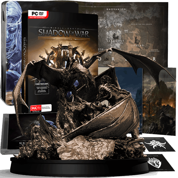 1 Of - Middle-earth: Shadow Of War Gold Edition - Ps4 Console (600x600), Png Download