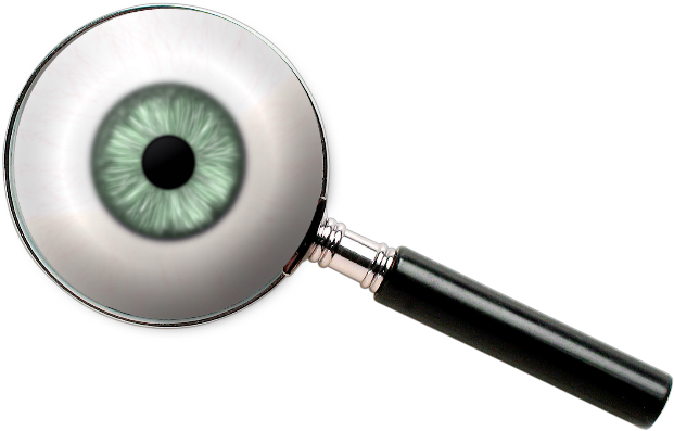 Freetoedit Eye Magnifyingglass Scary Green - Webcam (1024x1024), Png Download