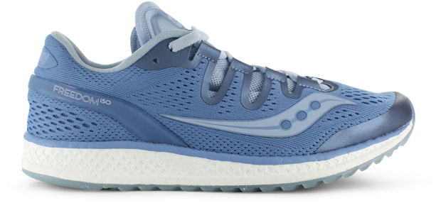 Saucony Freedom Iso Womens Blue Fog - Women's Saucony Type A Running Shoe Adult (615x429), Png Download