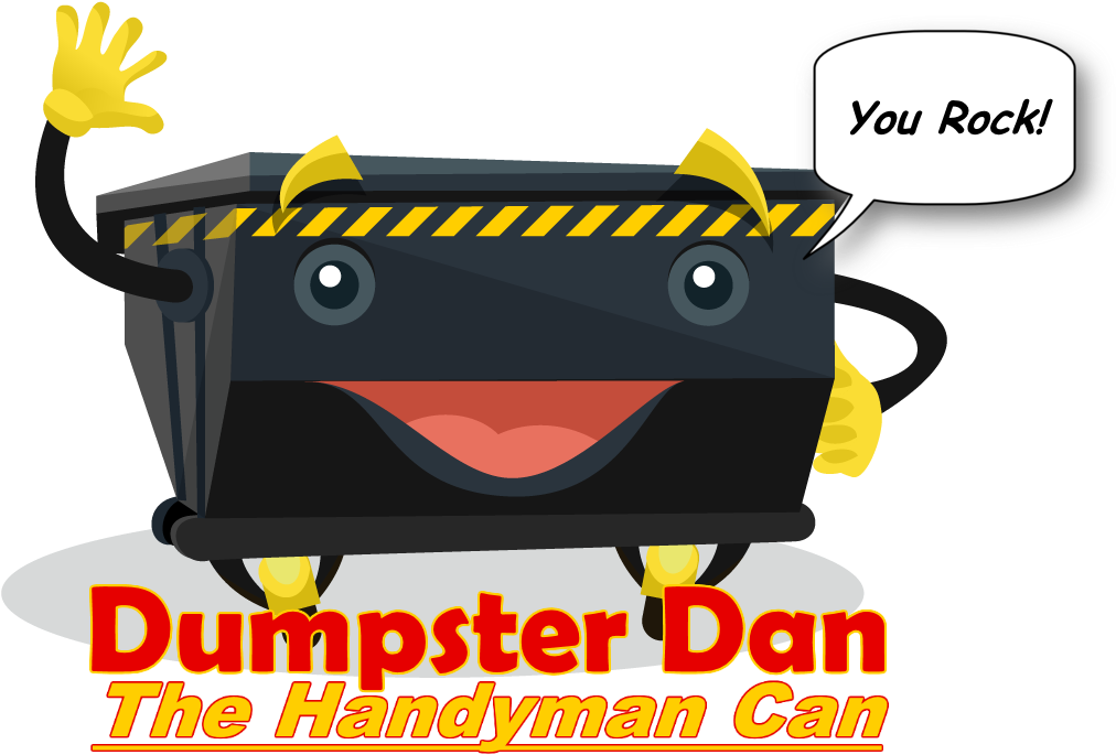 Dumpster Dan You Rock - Handyman Cans (1200x771), Png Download