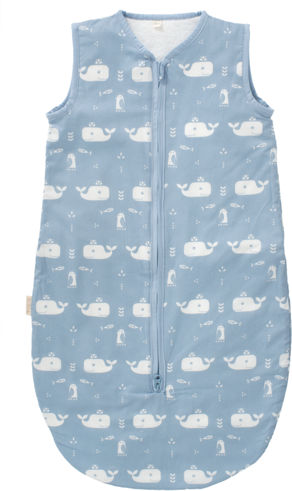Slaapzak Gevoerd Whale Blue Fog - Fresk Gigoteuse Whale Blue (1024x1024), Png Download