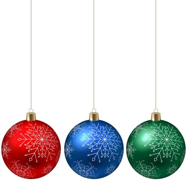 Christmas Hanging Ornaments Png Clip Art - Openclipart (600x576), Png Download