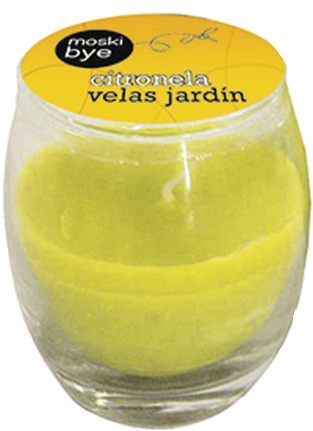 Velas Vaso Cristal Con Citronela Antimosquitos - Flower 20558 Glass Glass Candles (600x600), Png Download