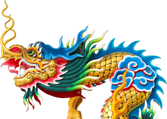 Fireworks In Gary, In - Chinese Dragon (563x400), Png Download