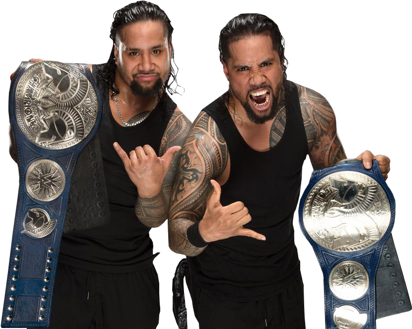 The Usos - Usos Smackdown Tag Team Champions Png (876x687), Png Download