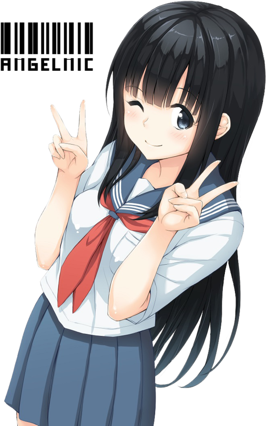 Student Anime Png - Yandere Senpai's Sister (600x847), Png Download