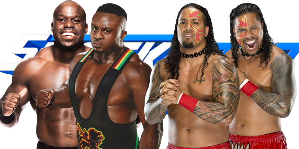 Apollo Crews&big E Langston Vs The Usos - Big E Langston Signed Wwe 8x10 (600x300), Png Download