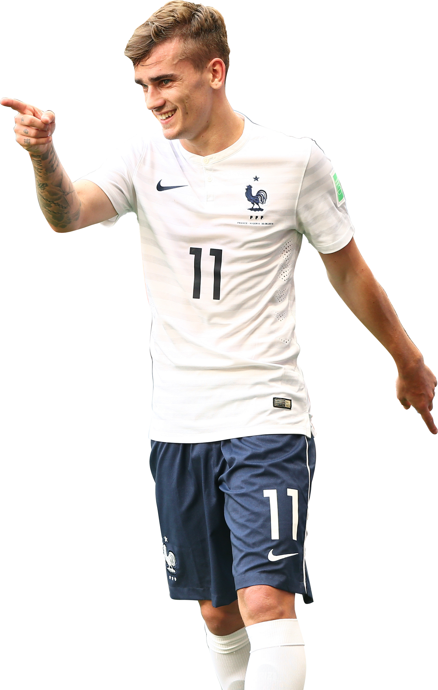 Despues Hice Un Render, Y Comenze A Trabajar - French Football Player Griezmann (1459x2296), Png Download