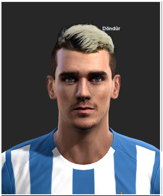 Antoine Griezmann Face Pack Pes 2013 By Ilhan - Griezmann Face Pes 2013 (1280x720), Png Download