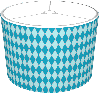 Krw Fabulous 50s Retro Blue Diamonds Lampshade - Zeeman Schort Baby (674x516), Png Download