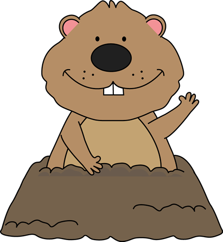 Groundhog In The Ground - Groundhog Clip Art (460x500), Png Download