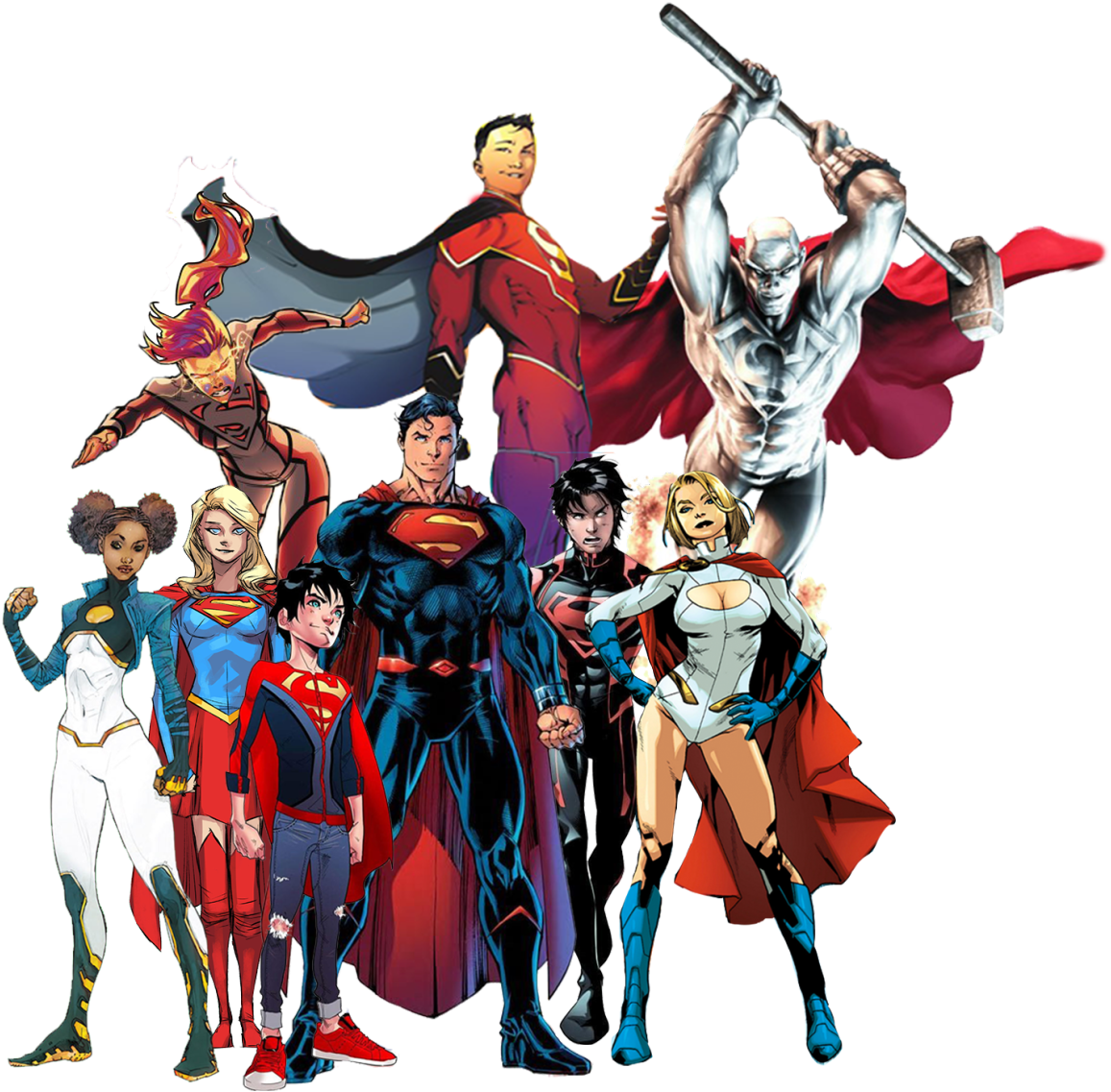 If The Names Dick Grayson, Jason Todd, Tim Drake, Damian - Dc Comics Superwoman Lana Lang (1280x1274), Png Download