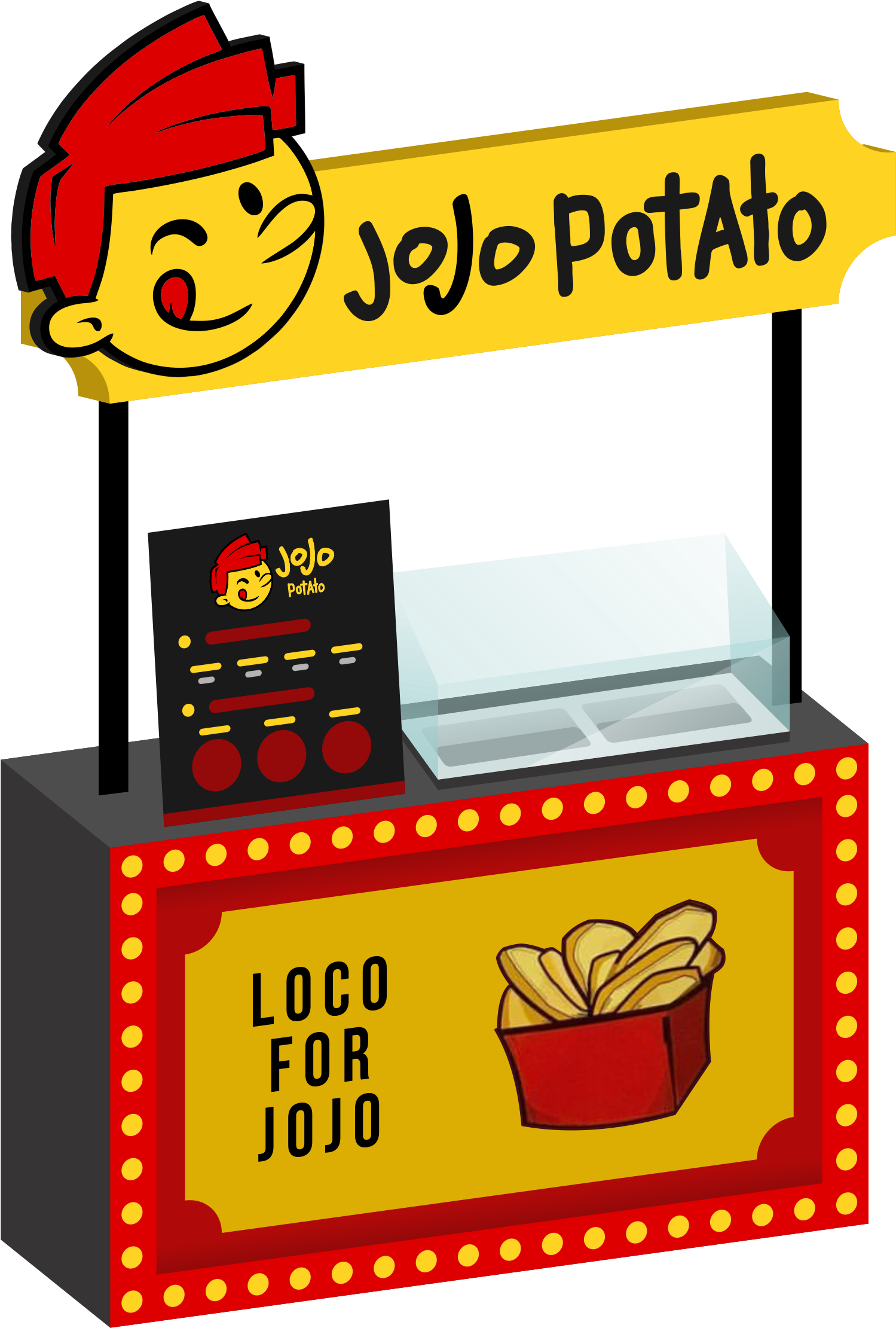 Jojo Potato Cart - Franchising (2030x2550), Png Download
