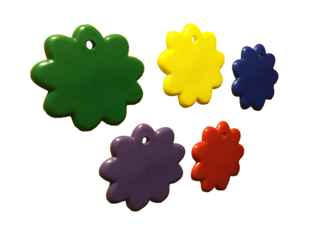 Flower Shape Primary Mix [ 8-gram Weights ] - Drink Coaster (640x640), Png Download