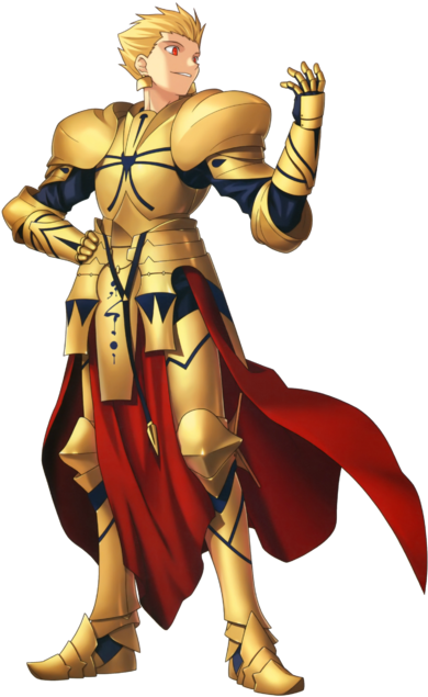 Gilgamesh - Fate Complete Material Iv Extra Material (400x648), Png Download