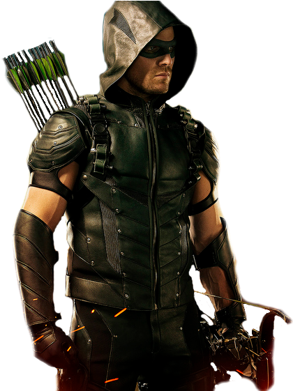 Home To Transparent Superheroes Stephen Amell In Season - Arrow Oliver Queen Png (427x560), Png Download