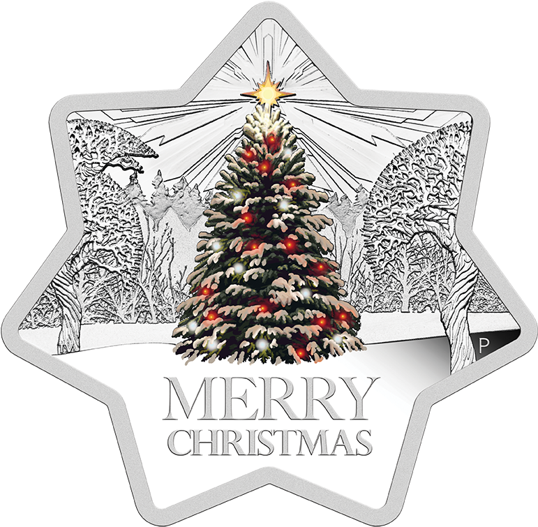 Enlarge - Coin Christmas Tree (836x806), Png Download