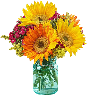 Pretty Images Of Shades Of Purple Free Shipping With - Blue Mason Jar Bouquets (345x378), Png Download