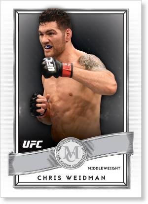 Chris Weidman 2016 Ufc Museum Collection Base Poster - Frank Mir Signed Ufc 2016 Topps Museum Collection Card (500x500), Png Download
