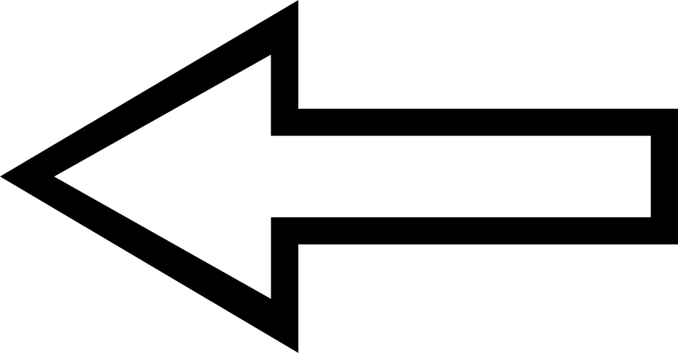 Download White Arrow Black Outline Png Full Size PNG Image PNGkit