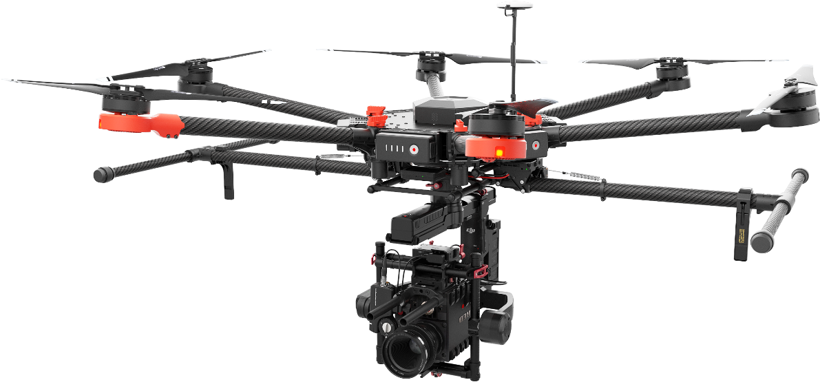 Dji Agras Mg 1 Crop Protection Drone - Dji Matrice 600 And Ronin-mx Bundle (1217x576), Png Download