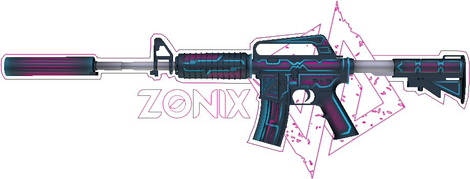 Description - M4a1 S Nitro Png (970x350), Png Download