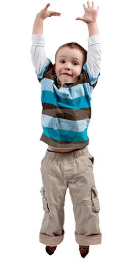 Reach Out To Us - Small Boy Jumping (265x519), Png Download