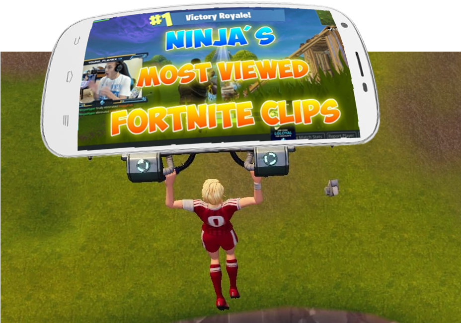 Smartphone Glider That Plays A Random Fortnite Clip - Grass (927x751), Png Download