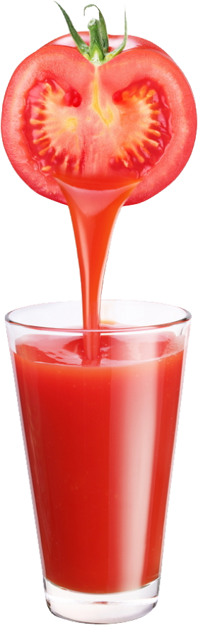 Tomato Juice Clipart - Pectinase In Fruit Juice (280x882), Png Download