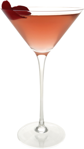 Cocktail Clipart Transparent - Rose Cocktail (281x500), Png Download