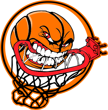 Basketball - Mean Basketball Logo (355x361), Png Download