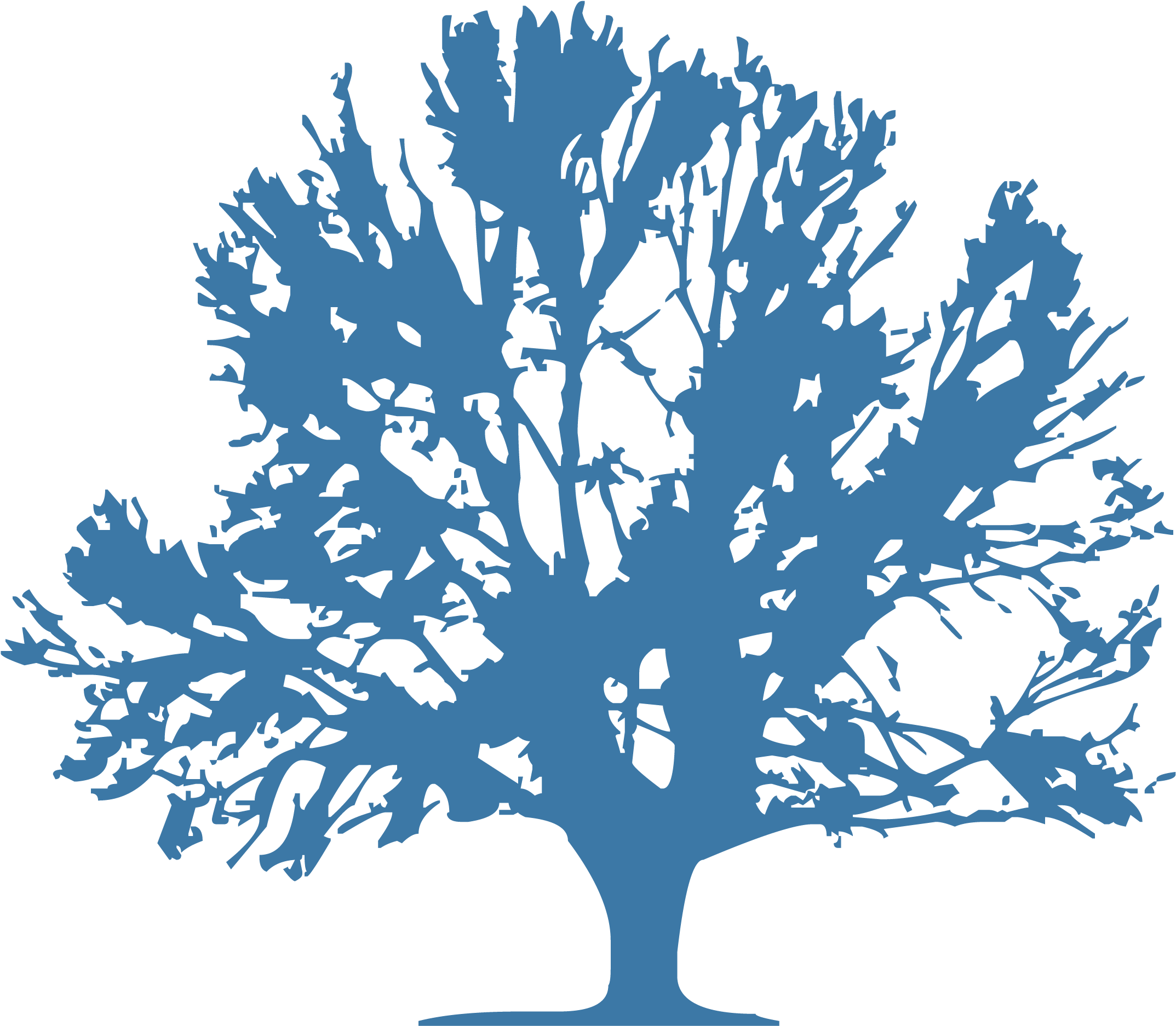 Rsg - Tree Silhouettes Green 1 Journal (2400x2136), Png Download