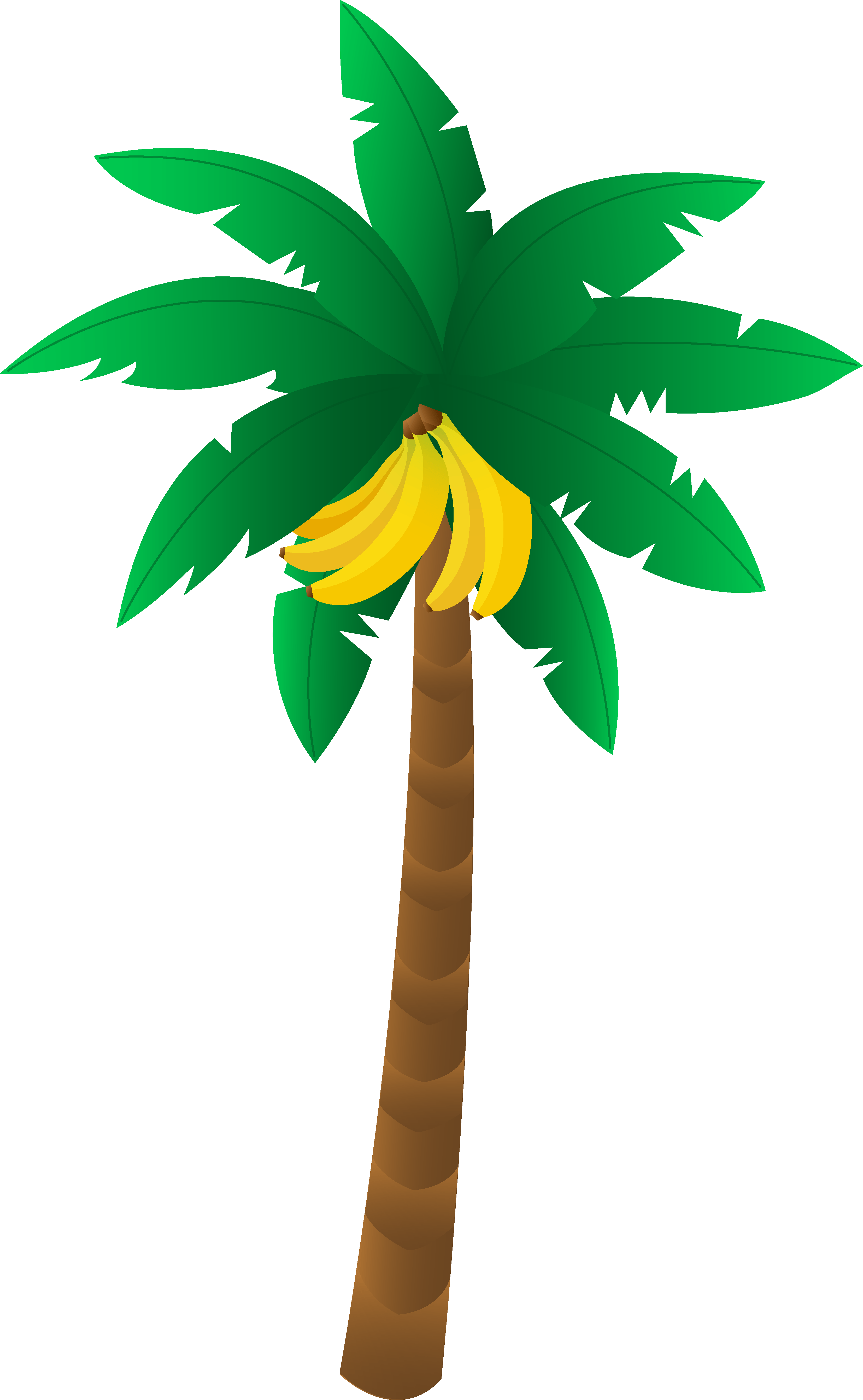 Tropical Diorama Pinterest Bananas Clip Art And - Banana Tree Clipart (339x550), Png Download