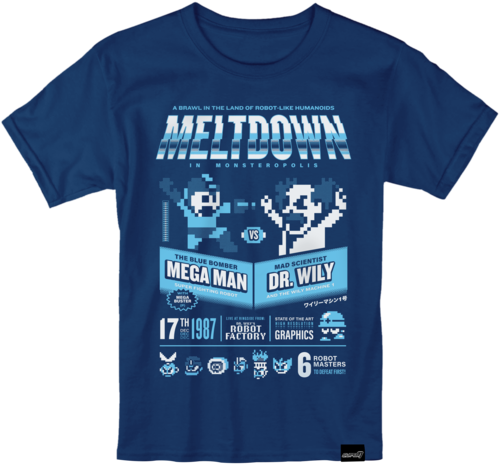 Mega Man T-shirt - Shirt (520x520), Png Download