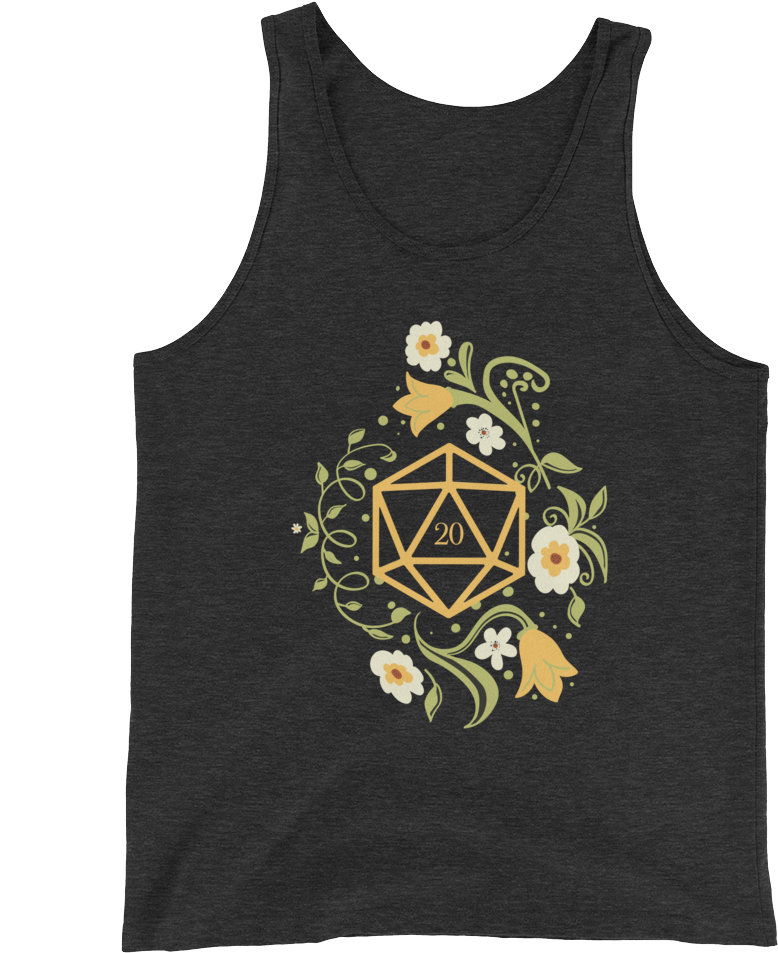 Polyhedral D20 Dice Of The Druid Unisex Rpg Tank Top - You Can Take My Guns When You Pry Them From My Cold (1000x1000), Png Download