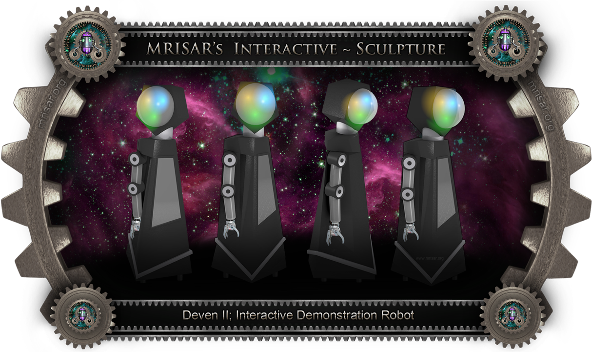 Mrisar's Interactive Robot - Sculpture (1229x720), Png Download