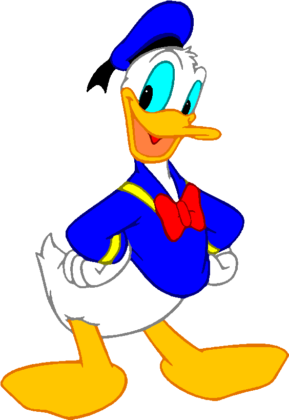 Donald Duck Png Hd - Cartoon Characters Donald Duck (575x830), Png Download