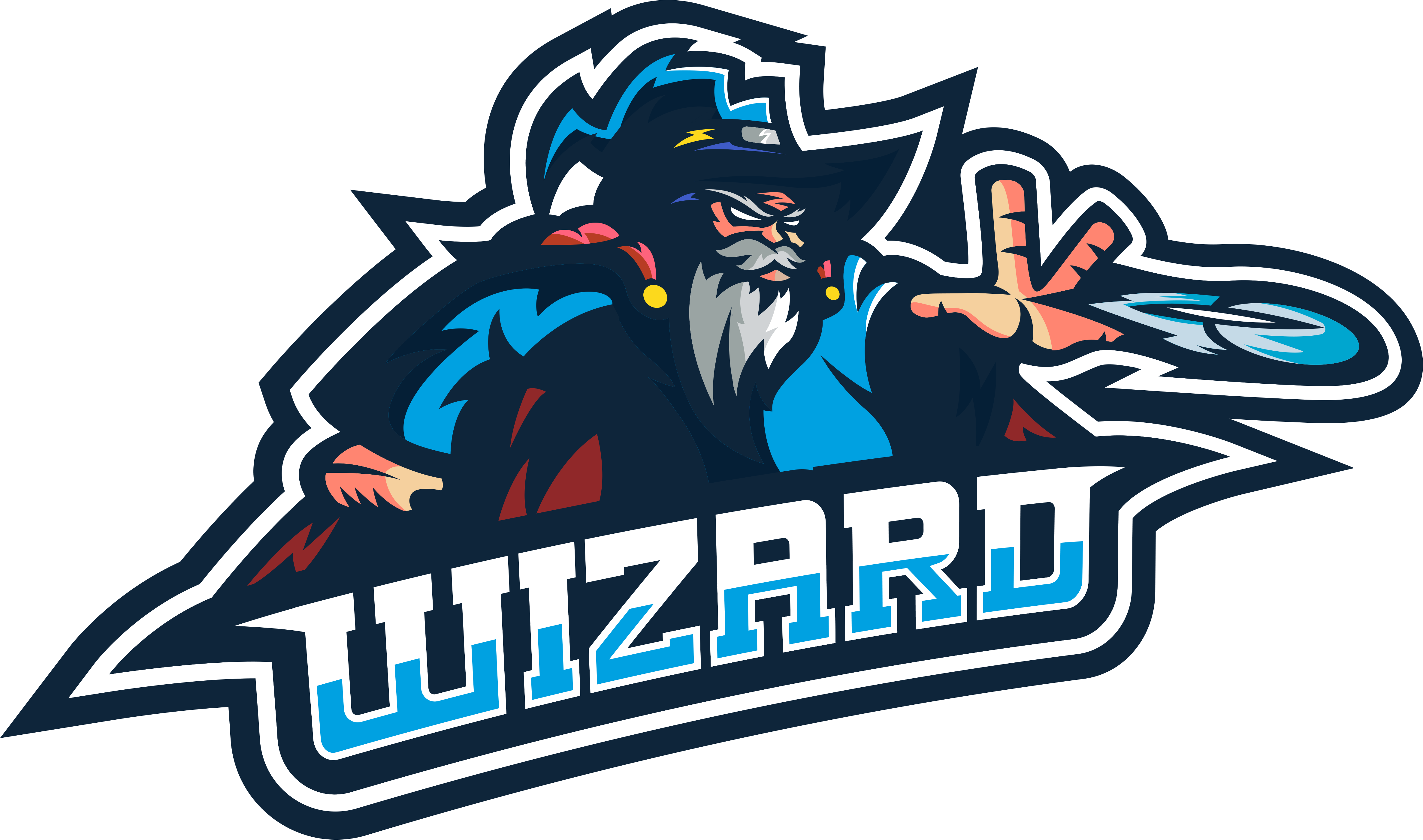 Logo Wizard Png - Wizard Mascot Logo Png (4740x2800), Png Download