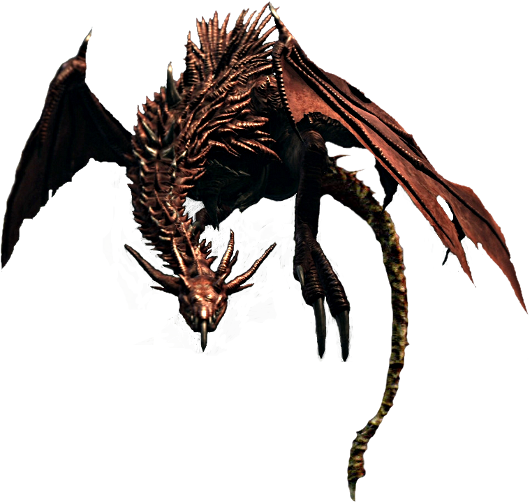 Flying Dragon Png File - Dark Souls Boss Png (772x741), Png Download