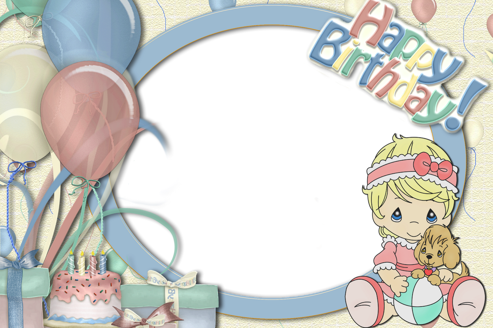 Birthday Frames Transparent Png (1600x1067), Png Download