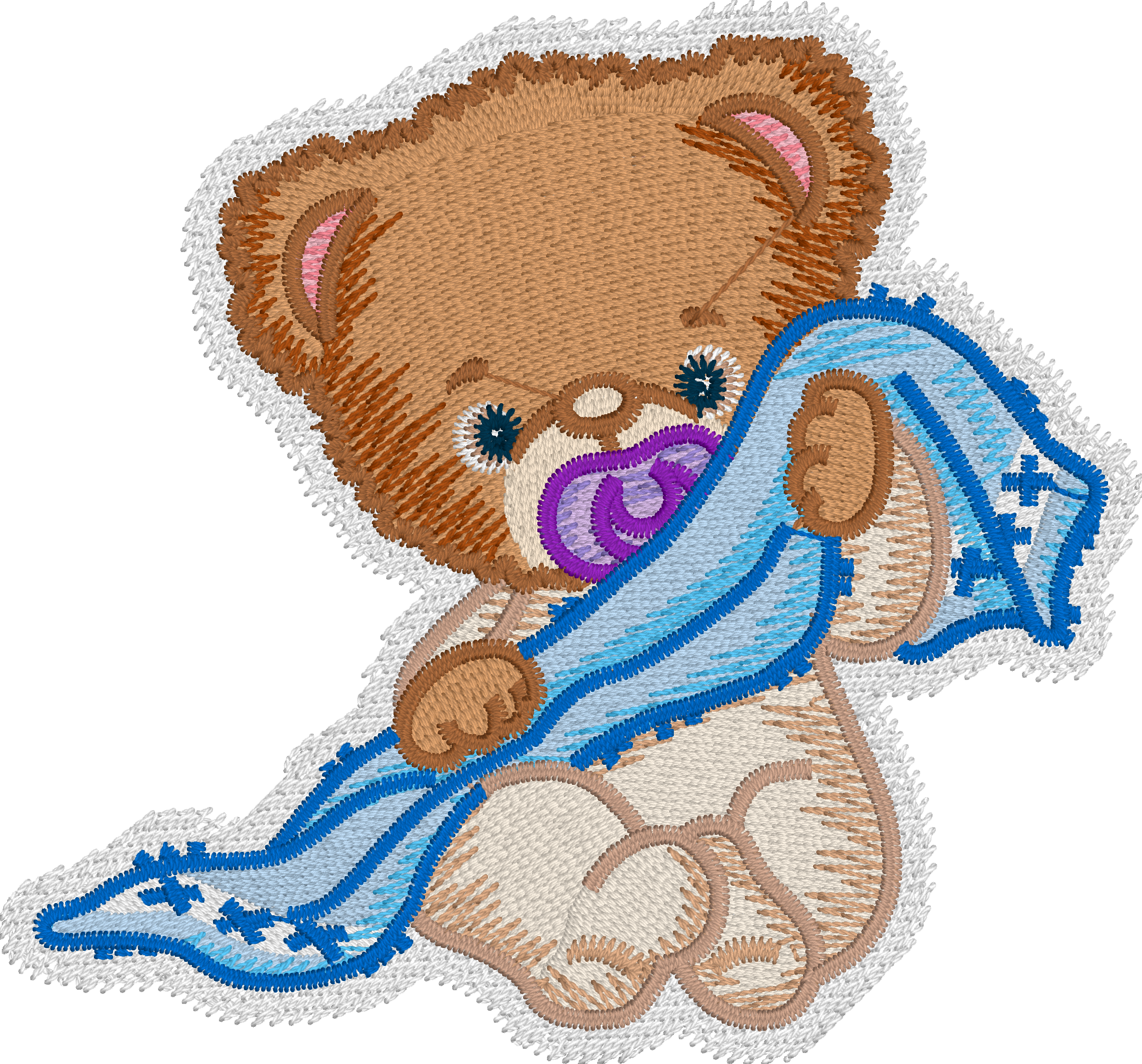 Teddy Bear Embroidery Design With Embrilliance Enthusiast's - Convert It, Mac (2493x2322), Png Download