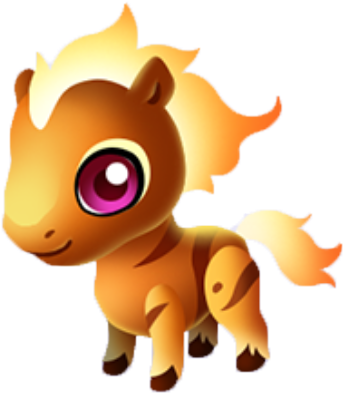 Sunburst Steed Baby - Fantasy Forest Story (526x526), Png Download