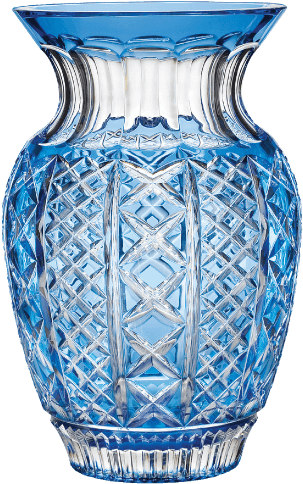 Crystal & China - Waterford Fleurology Bouquet Vase Colour: Blue (500x550), Png Download