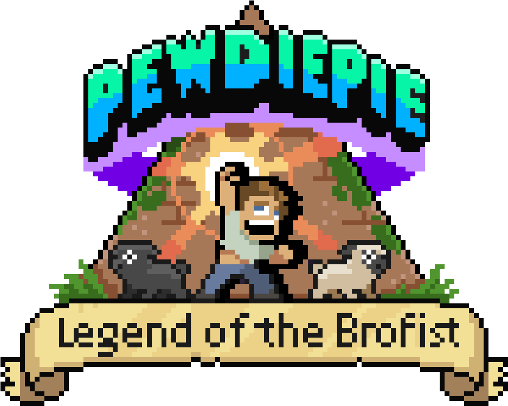 Legend Of The Brofist Just Launched For Mobile - Pewdiepie Legend Of The Brofist Logo (1130x855), Png Download