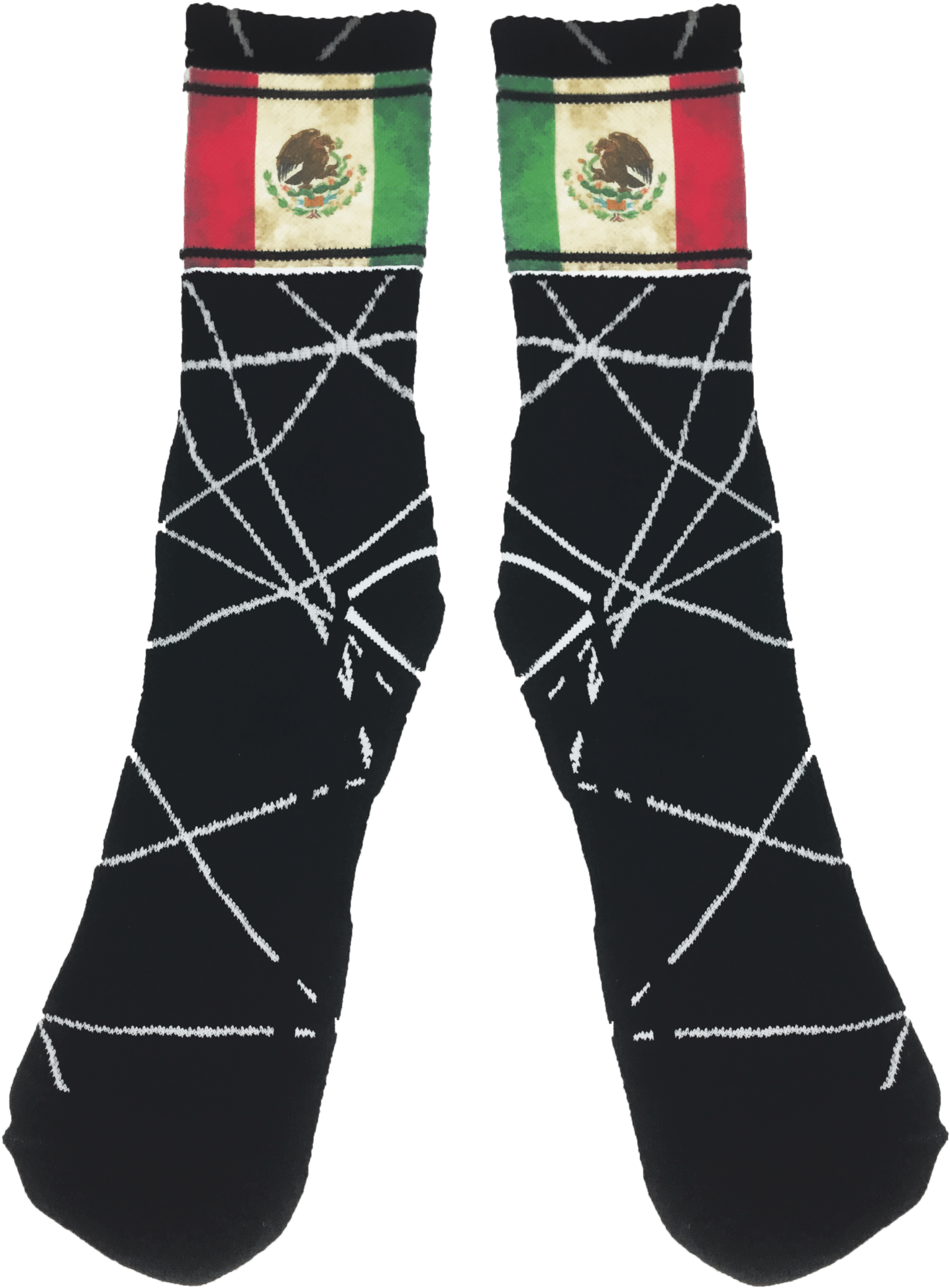 Viva Mexico Dye Sublimation Fitness Crew Socks - Moxy (2033x2048), Png Download