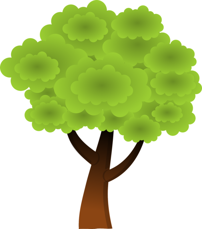 Green Tree Clipart Photos Pencil And In Color - Simple Tree (511x578), Png Download