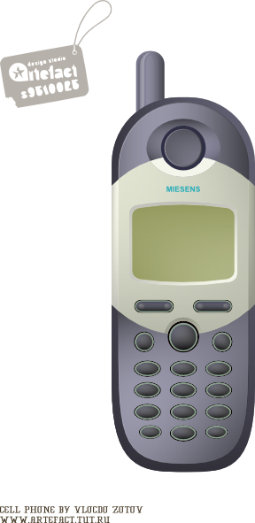 Cell Phone Clip Art - Cell Phone Clipart (288x591), Png Download