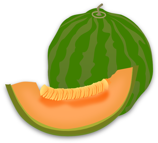 Yummy Melon Clip Art At Clker Com Vector Clip Art Online - Melon Cartoon Png (600x544), Png Download