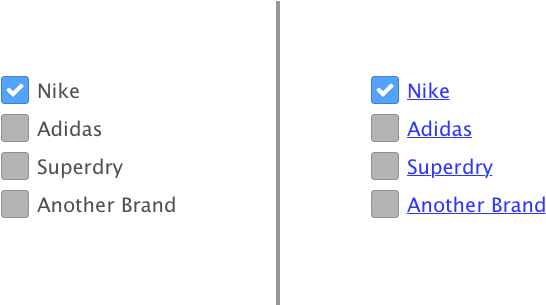 Checkbox Labels As Links And Not As Links - Clipboard (738x304), Png Download