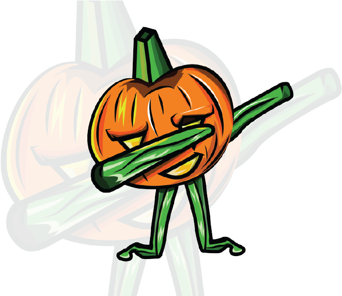 Pumpkin Dab Dribble - Dabbing Pumpkin (800x600), Png Download